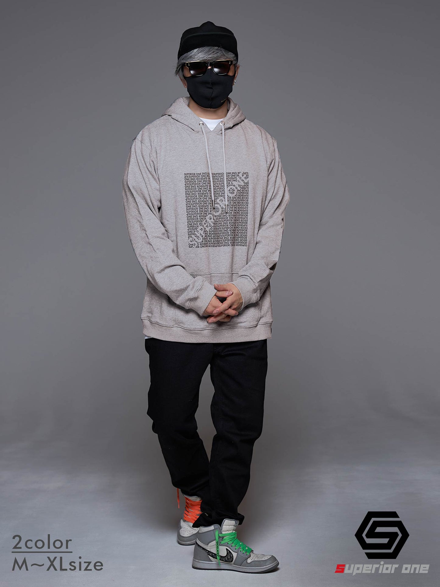 SQUARE SLASH LOGO HOODIE
