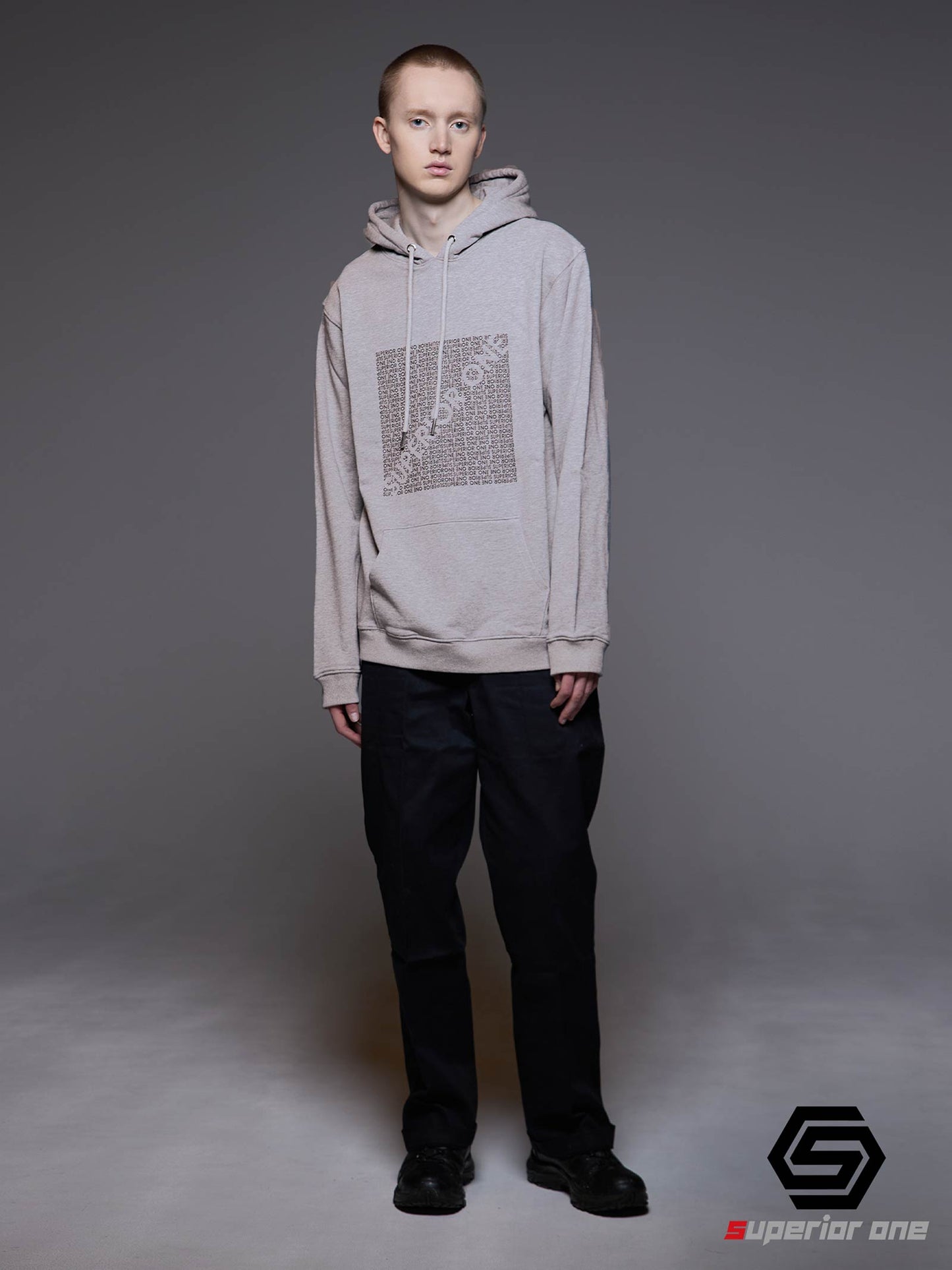 SQUARE SLASH LOGO HOODIE