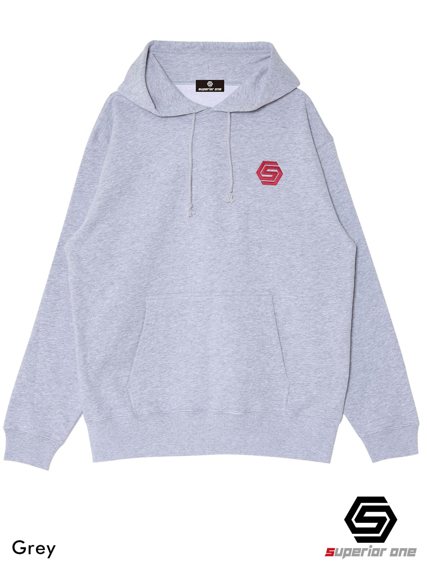 SUPERIORONE LOGO HOODIE GRAY