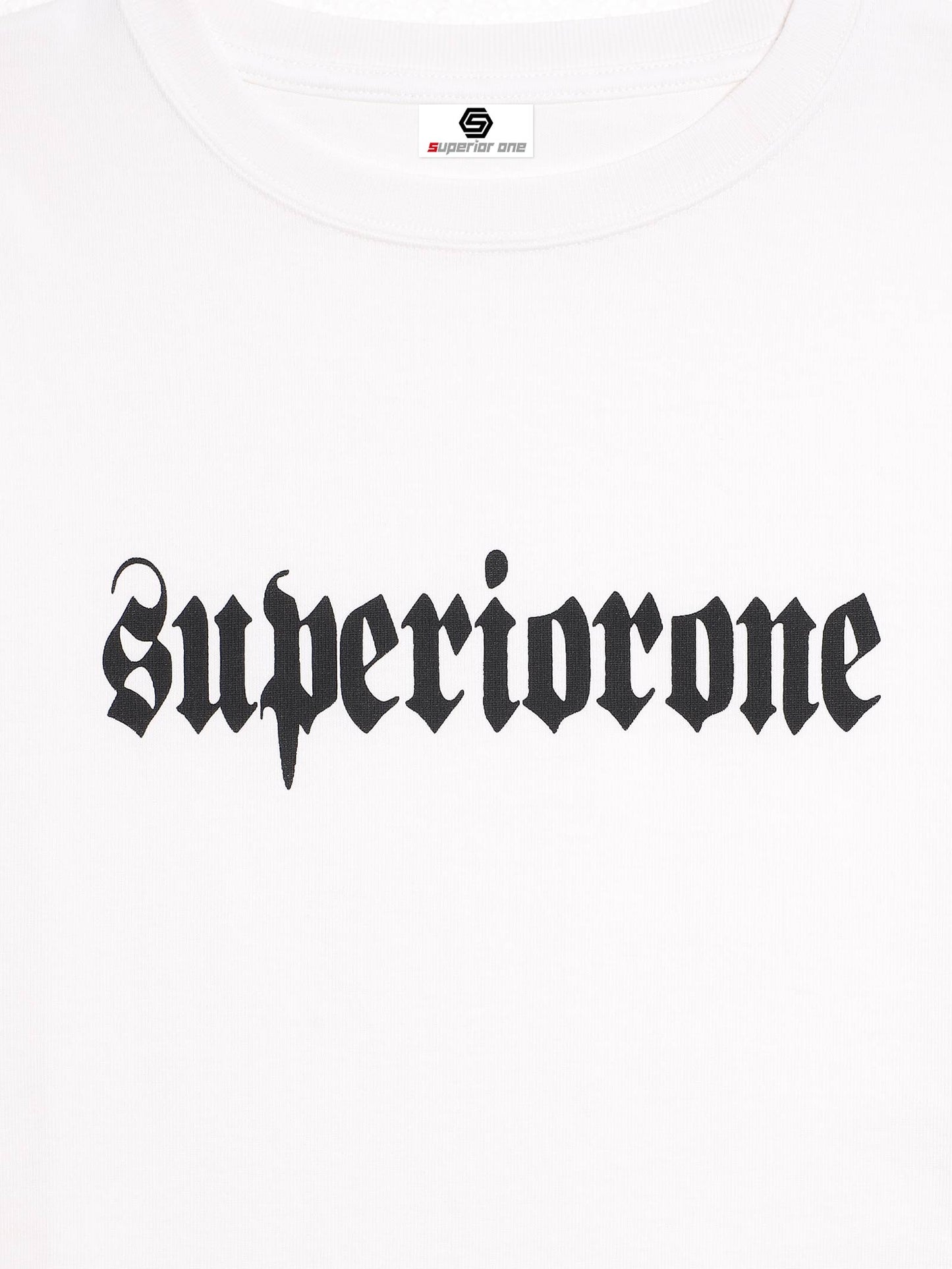 SUPERIORONE LOGO TEE WHITE