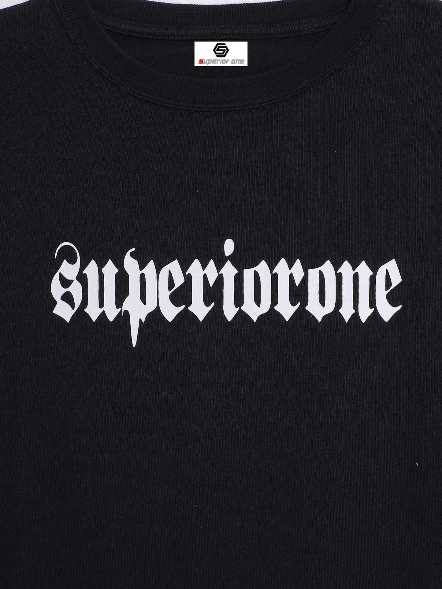 SUPERIORONE LOGO TEE BLACK