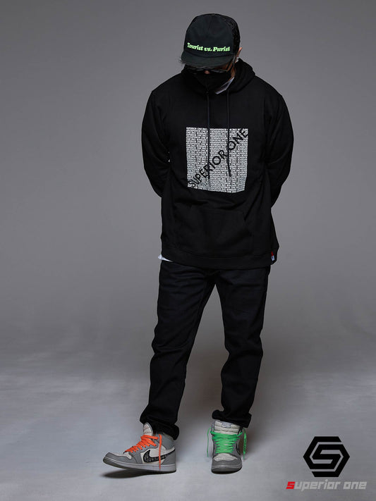 SQUARE SLASH LOGO HOODIE