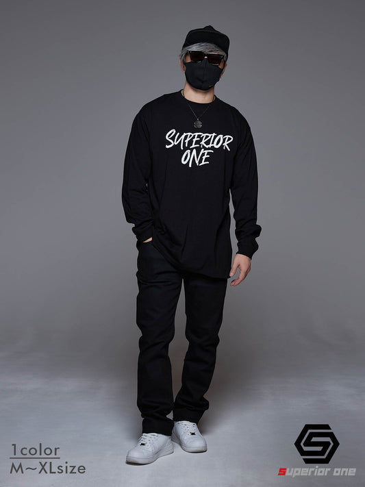 SUPERIORONE LOGO L/S TEE BLACK