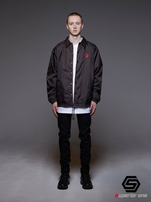 SUPERIORONE LOGO COACHJACKET BLACK