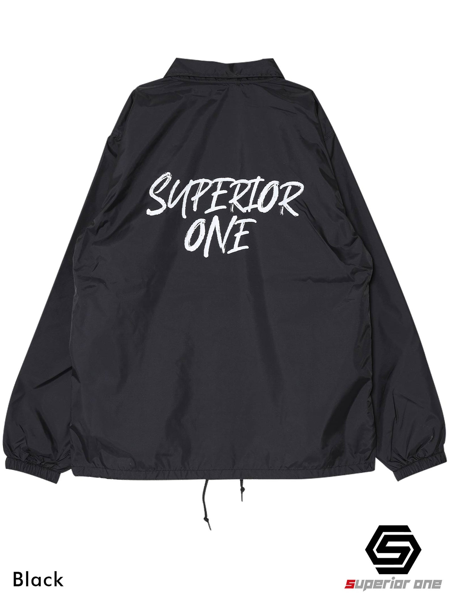 SUPERIORONE LOGO COACHJACKET BLACK