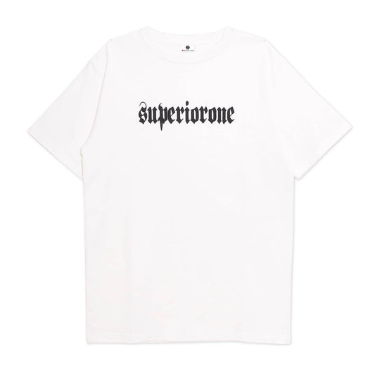 SUPERIORONE LOGO TEE WHITE